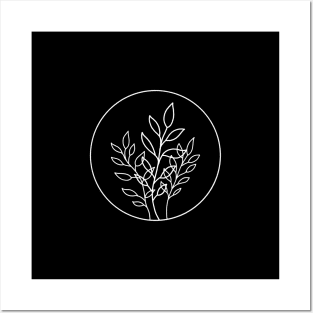 Leaves in Bunches || Minimal Nature Posters and Art